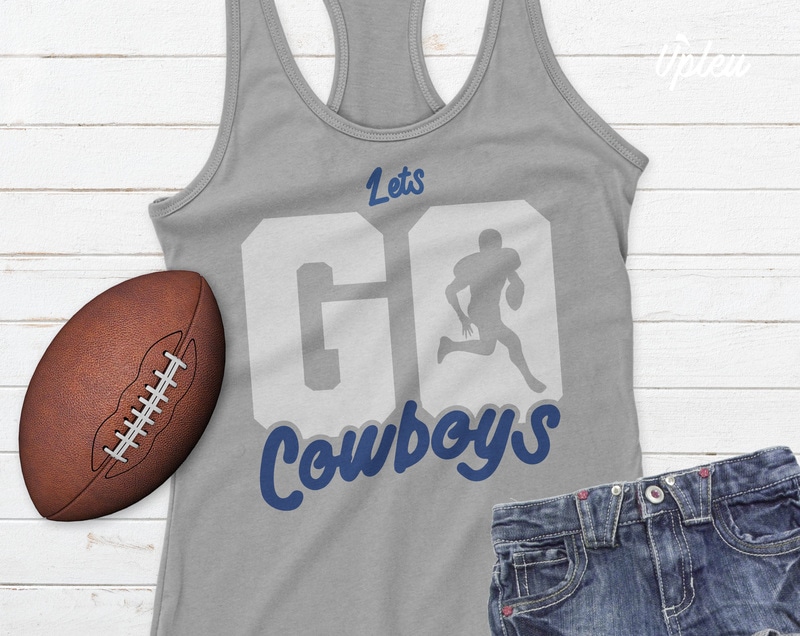 Dallas Cowboys logo heart Let's go Cowboys Shirt