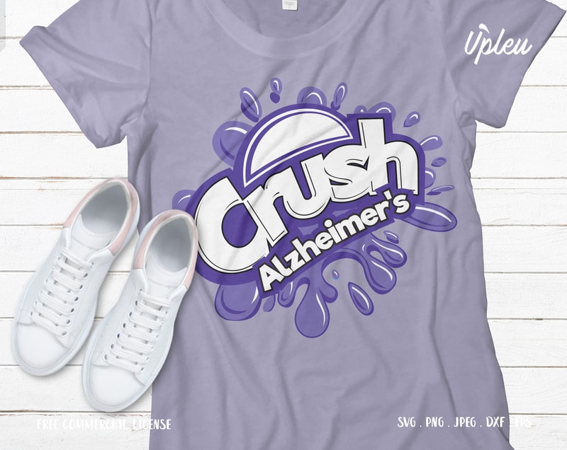 Download Crush Alzheimer graphic t-shirt design