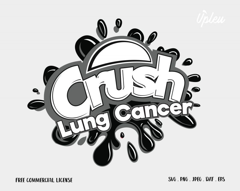 Crush Lung Cancer graphic t-shirt design