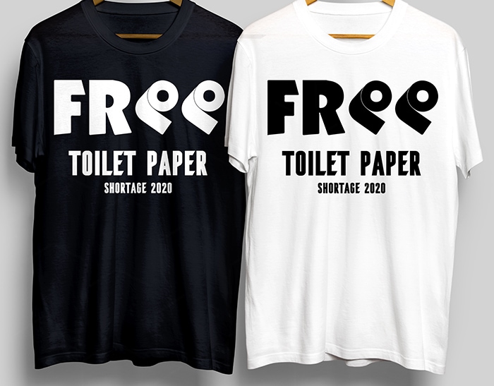 Download Free Toilet Paper Shortage 2020 T Shirt Design For Commercial Use Buy T Shirt Designs