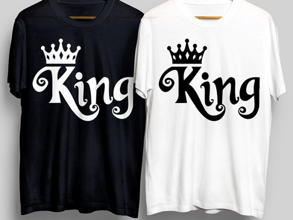 king t shirt design