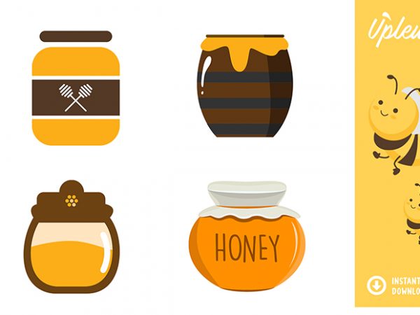 Honey pot bundle svg – bee – commercial use graphic t shirt