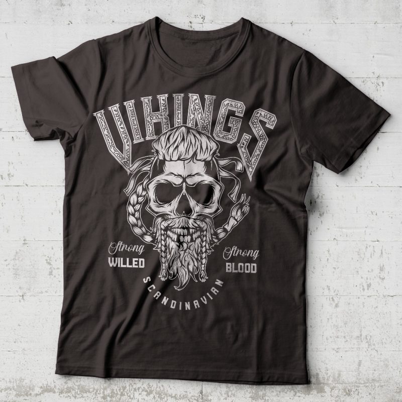 Scandinavian Vikings t-shirt design png - Buy t-shirt designs