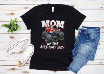 Novelty Architecture Mom of the Birthday Boy Monster Truck Birthday Novelty  