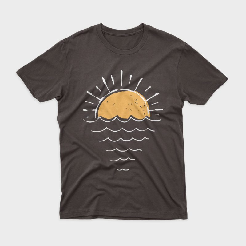 Sunset buy t shirt design artwork