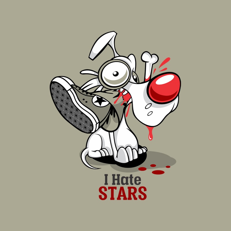 I HATE STARS buy t shirt design artwork - Buy t-shirt designs