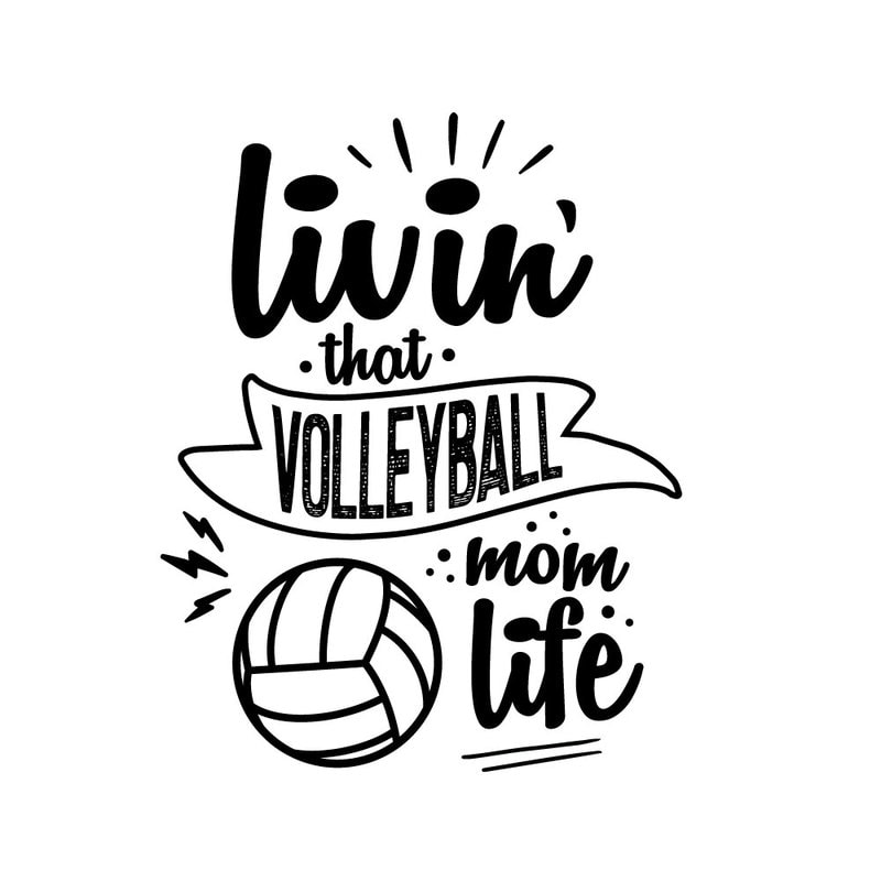 Download Livin' That Volleyball Mom Life t-shirt design for sale ...
