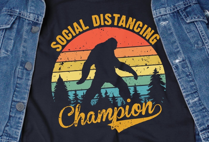 social distancing champion tee