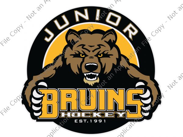 Boston Bruins Bear Hockey Design - Boston Bruins - T-Shirt