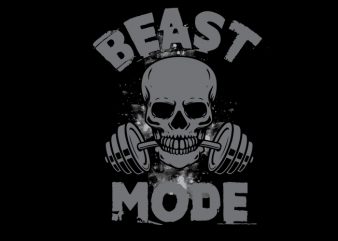 beast mode skull buy t shirt design artwork