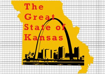 The Great State of Kansas SVG, The Great State of Kansas PNG, The Great State of Kansas, The Great State of Kansas design tshirt buy