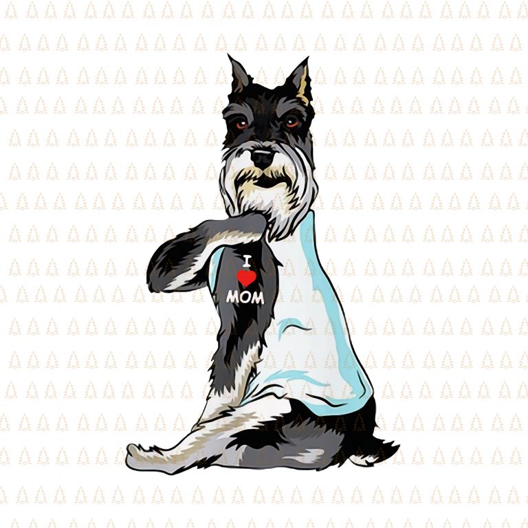 Schnauzer I Love Mom Png Schnauzer I Love Mom Schnauzer Dog I Love Mom Png Schnauzer Dog I Love Mom Vector Schnauzer Dog Mom Png Schnauzer Dog Png Design For T Shirt Buy T Shirt Designs