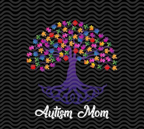 Download Autism Mom Tree Autism Autism Awareness Mother S Day Eps Svg Png Dxf Digital Download Buy T Shirt Design For Commercial Use Buy T Shirt Designs