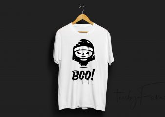 Boo | Horror | Unique | Trendy T Shirt Design