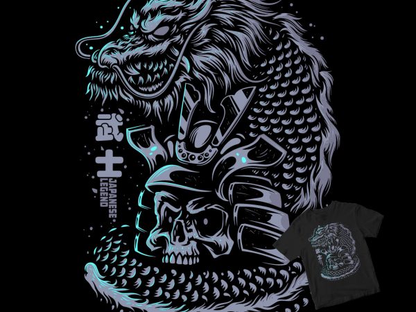 Japanese Samurai Dragon Shirt Design Png Buy T Shirt Designs