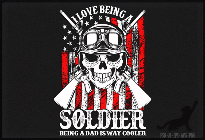 Soldier Cool graphic t-shirt design - Buy t-shirt designs