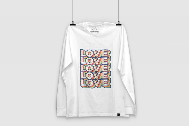 Love is love | colorful | simple | print ready design graphic t-shirt design