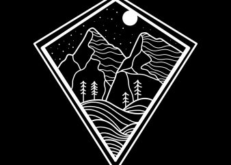mountain tshirt design