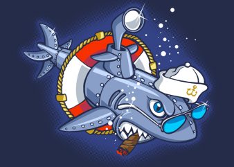 Sharkmarine buy t shirt design for commercial use