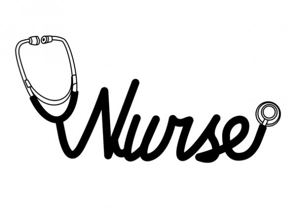 Nurse t shirt design template