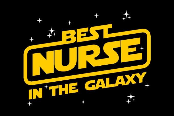 Best Nurse In The Galaxy commercial use t-shirt design