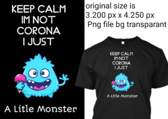 Corona virus covid 19 tshirt monster png transparant t shirt design for sale