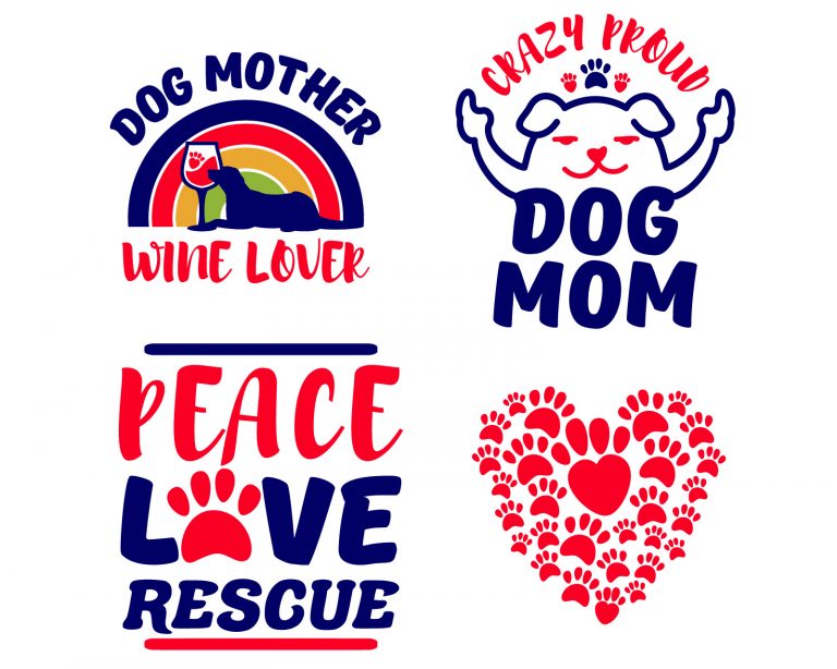 Download 25 Dog Mom Designs Bundle - Buy t-shirt designs