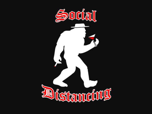 Social distancing punk rock – funny t-shirt design – commercial use