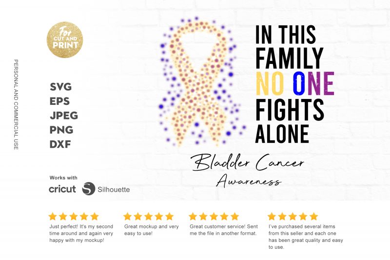 BLADDER CANCER awareness t-shirt design for commercial use