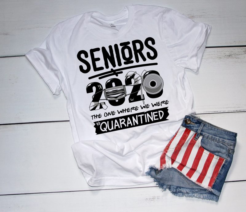 Download Seniors 2020 - Quarantined t-shirt design png