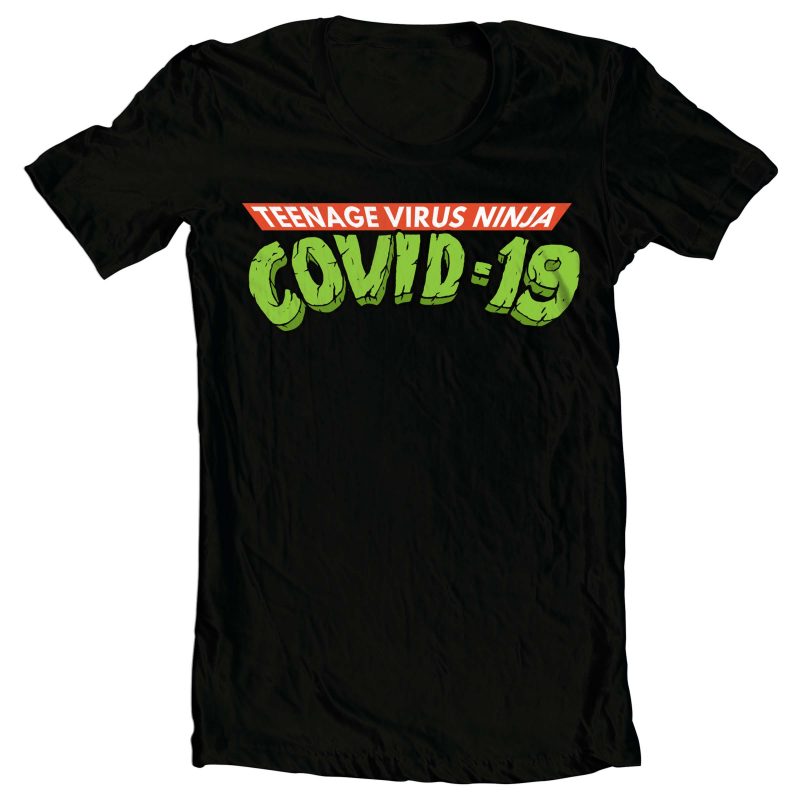 Teenage Virus Ninja Covid 19 Logo buy t shirt design