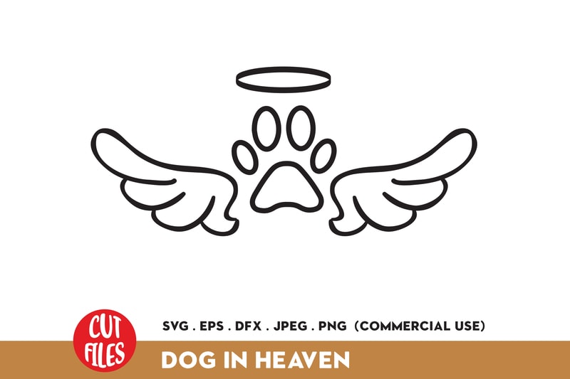 Download Dog In Heaven Ready Made Tshirt Design Buy T Shirt Designs