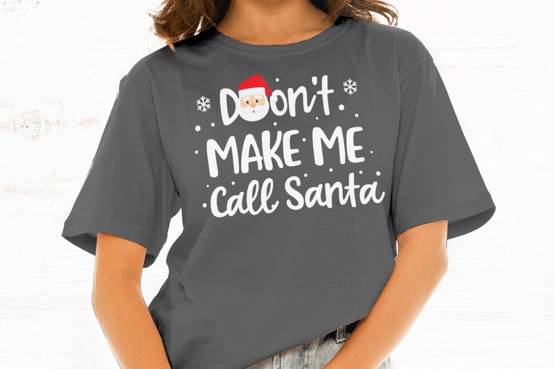 Don't Make Me Call Santa t-shirt design png - Buy t-shirt designs