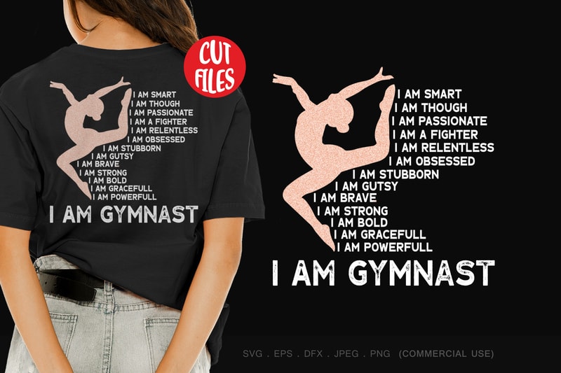 Download I Am Gymnast T Shirt Design Template Buy T Shirt Designs