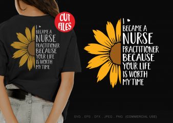 Download I Became A Nurse Practitioner Buy T Shirt Design For Commercial Use Buy T Shirt Designs