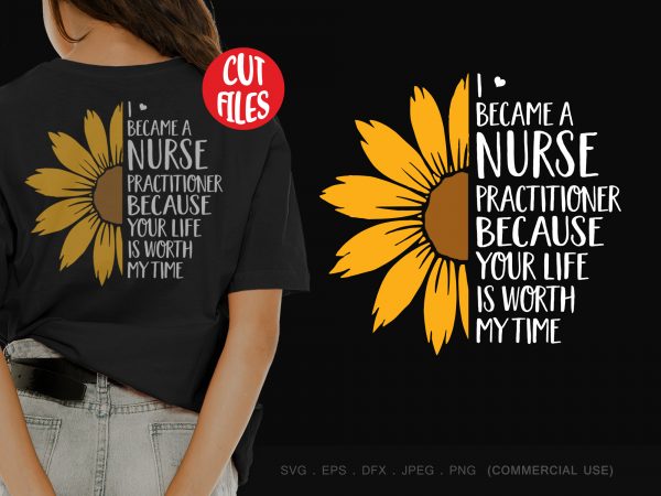 Download I Became A Nurse Practitioner Buy T Shirt Design For Commercial Use Buy T Shirt Designs