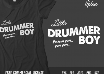 Little Drummer Boy design for t shirt commercial use t-shirt design