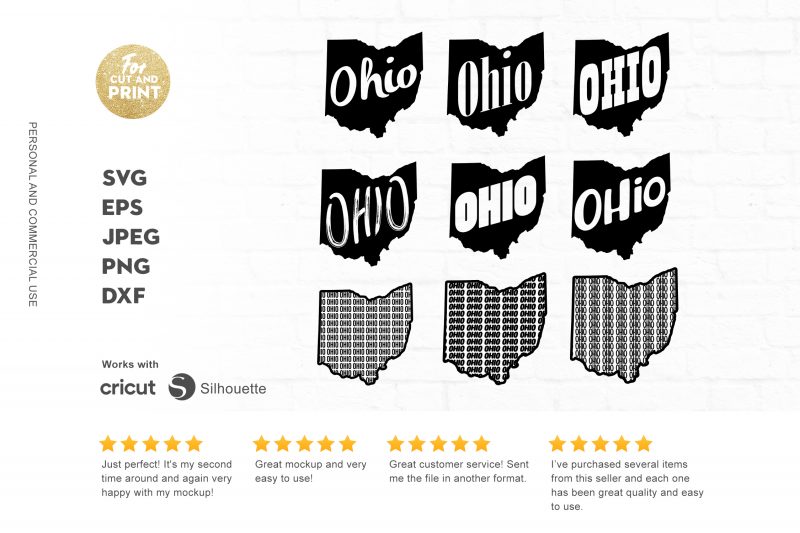 Ohio Mini Bundle t-shirt designs for sale