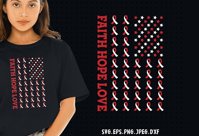 Faith Hope Love For Sickle Cell Svg Cancer Awareness Graphic T Shirt Design Buy T Shirt