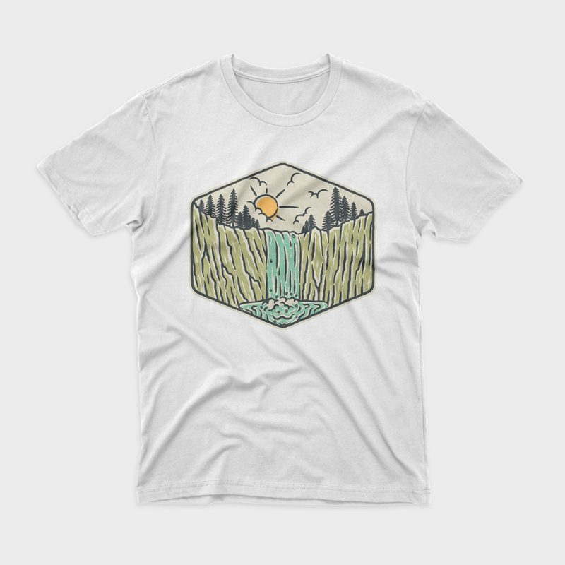 Beauty Waterfall shirt design png - Buy t-shirt designs