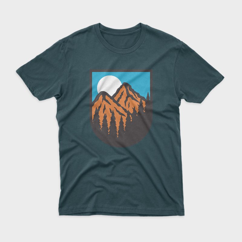 Mountain graphic t-shirt design - Buy t-shirt designs