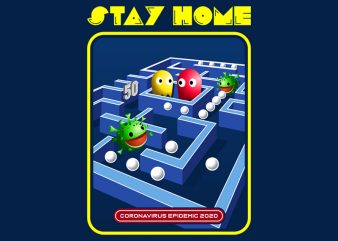 STAY HOME t shirt design for purchase