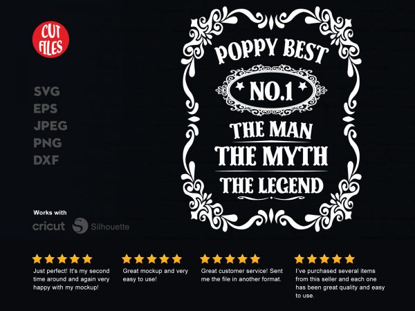 Poppy best no 1 commercial use t-shirt design