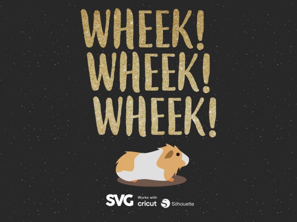 Wheek wheek wheek svg – guinea pig – funny tshirt design