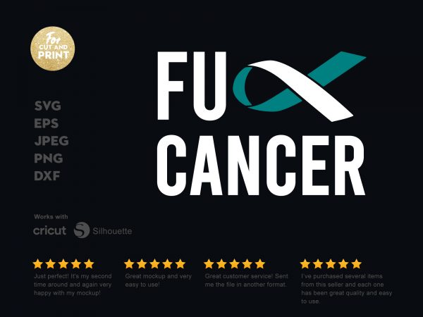 Fu cancer t-shirt design png