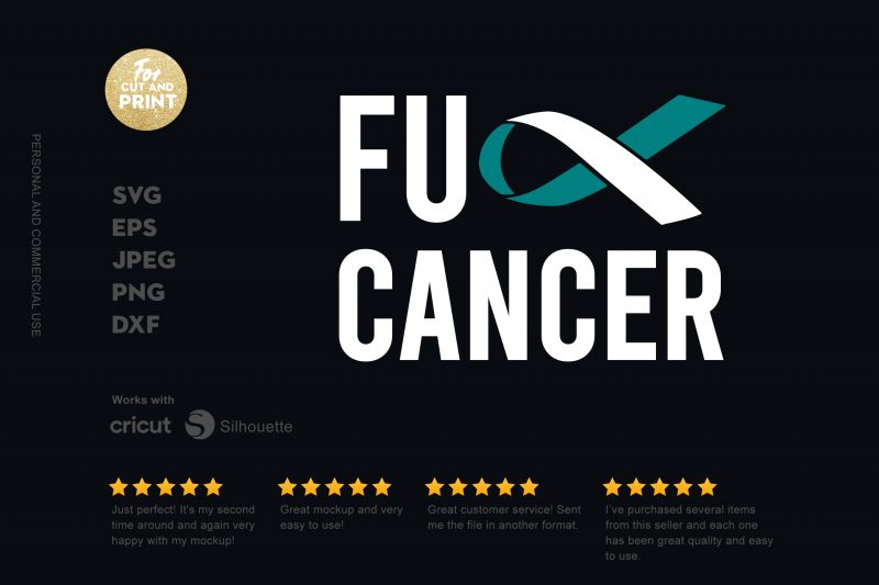 Fu Cancer t-shirt design png