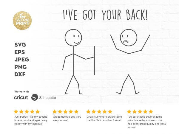 I’ve got your back t shirt design template