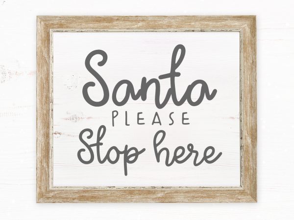 Santa please stop here 2 ready made tshirt design