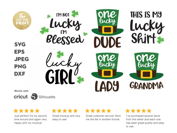 St patricks bundle t shirt template vector