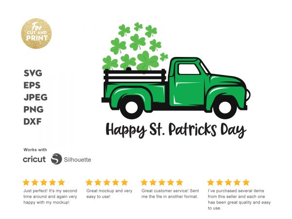 St patricks truck graphic t-shirt design